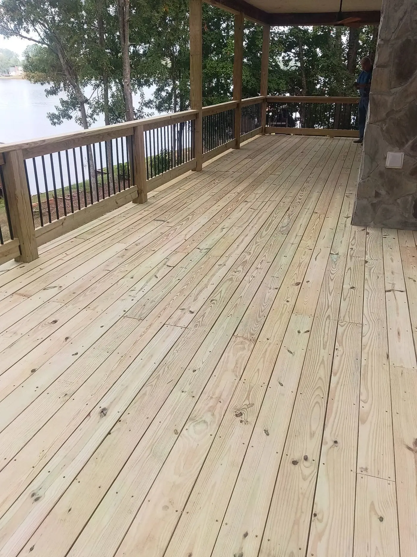 View of Lake Sinclair from the new deck